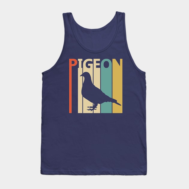 Vintage Retro Pigeon Gift Tank Top by GWENT